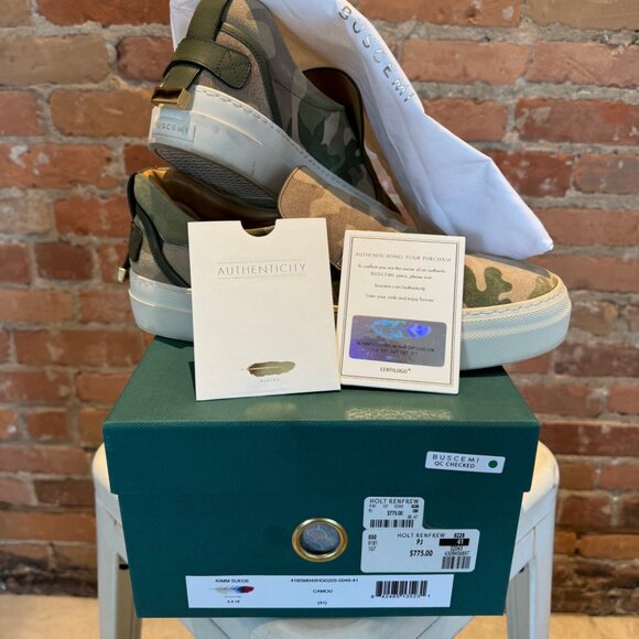 Buscemi 40MM Slip-On – Camo Suede (Size 41 / US 8) - Picture 6 of 7